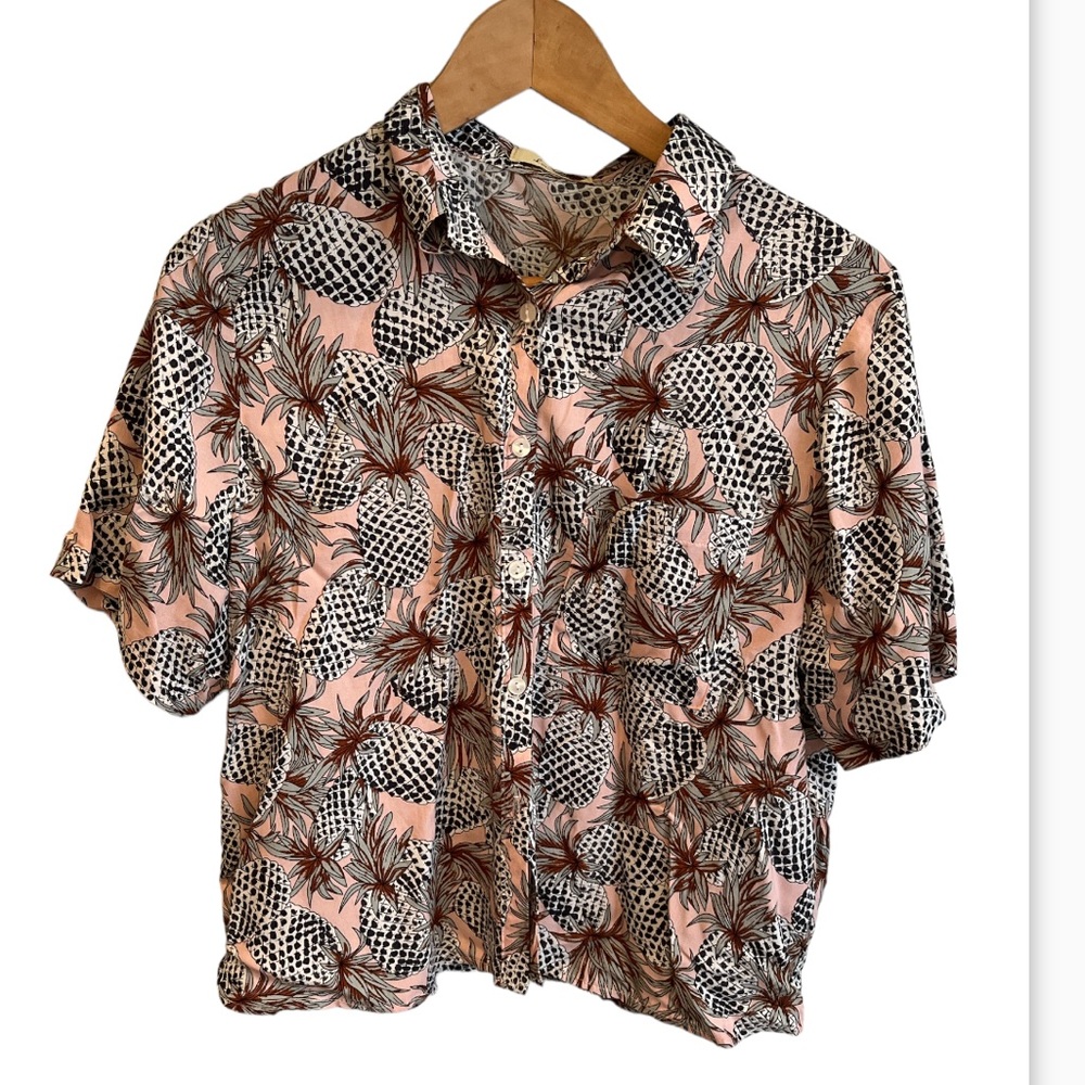 Pineapple print blouse